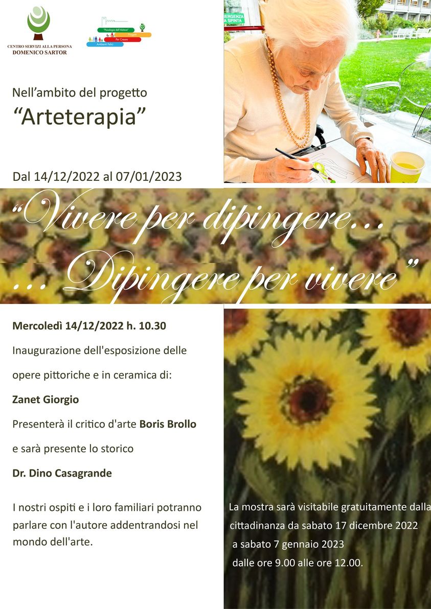 Inaugurazione mostra 14 dicembre 2022 "Vivere per dipingere... Dipingere per vivere" 