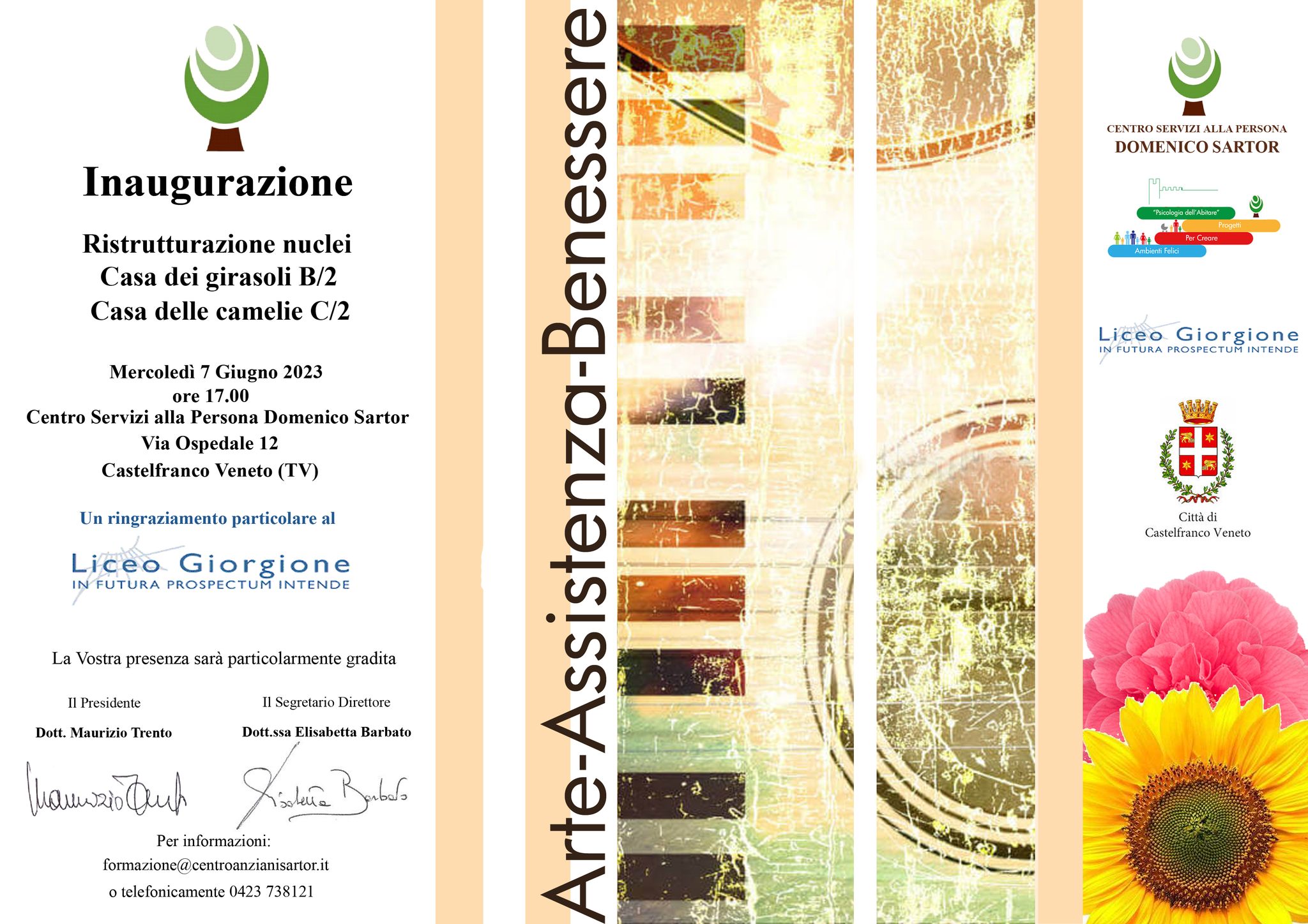 Inaugurazione della ristrutturazione di Casa dei Girasoli e Casa delle Camelie