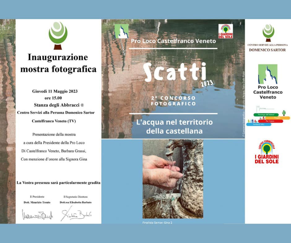  11 Maggio ore 15.00 inaugurazione mostra fotografica del Concorso “Scatti 2023”