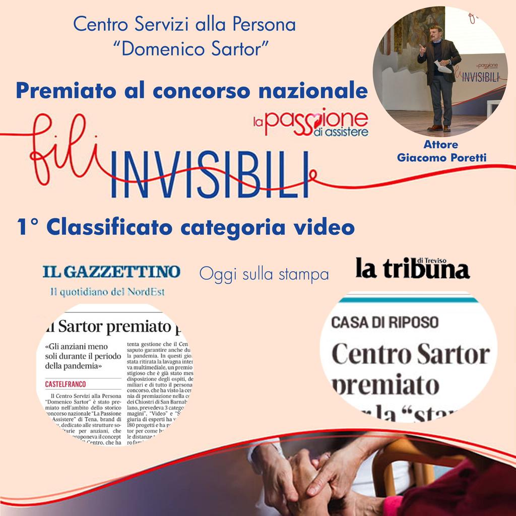 Oggi sulla stampa si parla della premiazione del nostro video