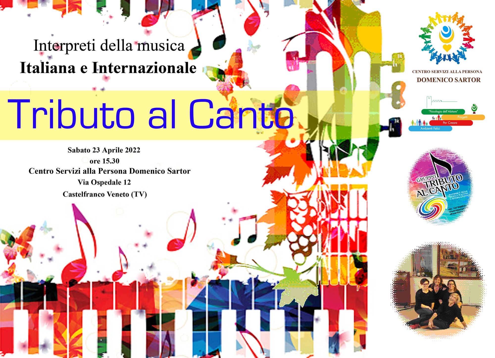 Tributo al canto sabato 23 aprile 2022