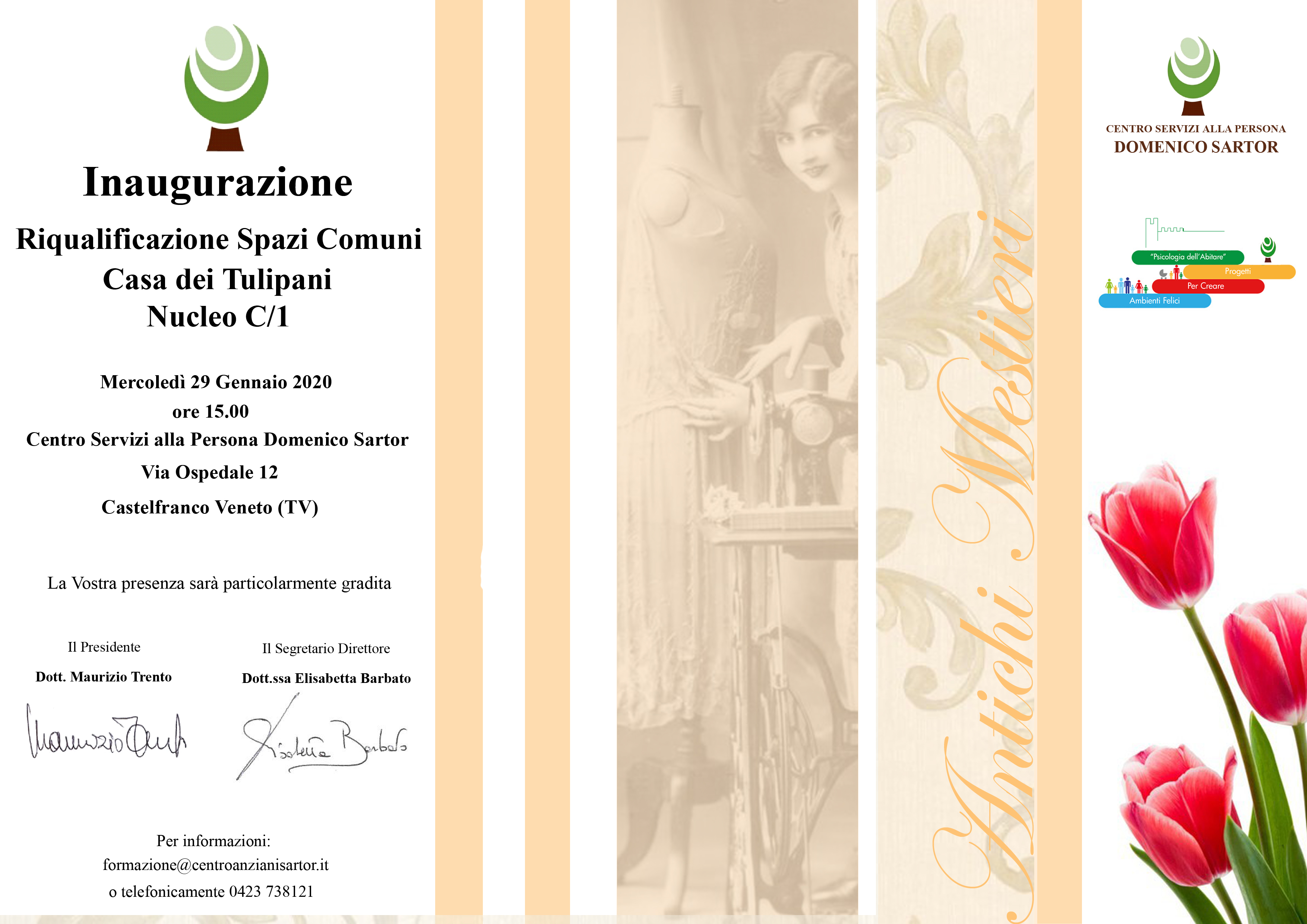 Inaugurazione riqualificazione spazi comuni Casa dei Tulipani
