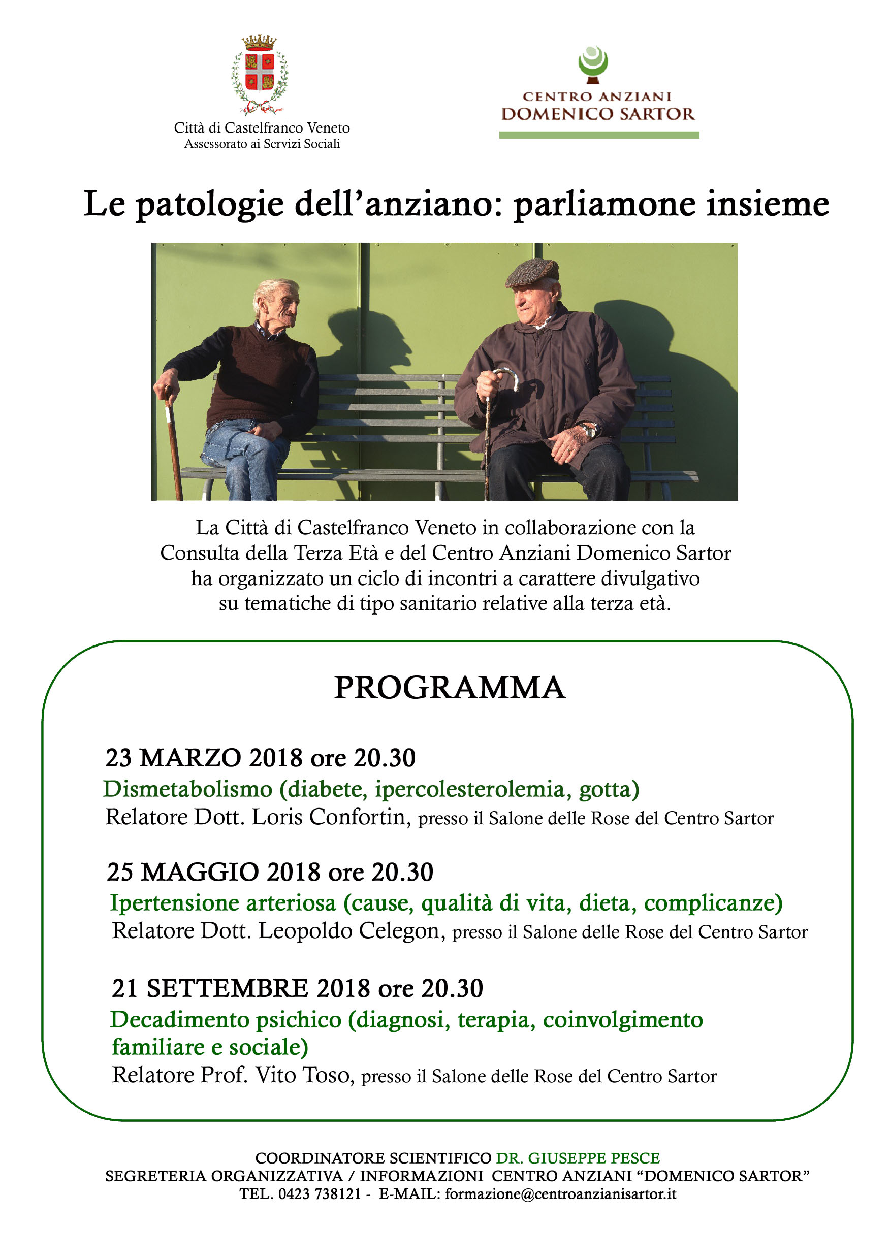 25 Maggio 2018  Incontro sull'Ipertensione arteriosa: cause, qualità di vita, dieta, complicanze