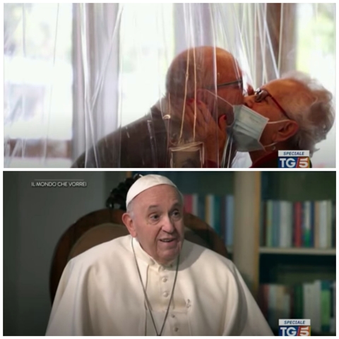 La stanza degli abbracci nell'intervista a Papa Francesco