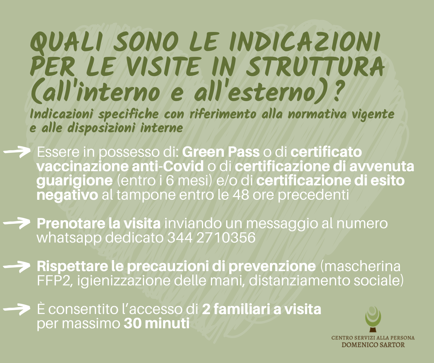 Visite familiari: alcune nuove indicazioni per le visite all'interno e all'esterno